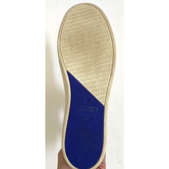 Rothy's High Top Slip On Stretch Casual Sneaker Tan Cream Camo Size 10.5 - Picture 8 of 9